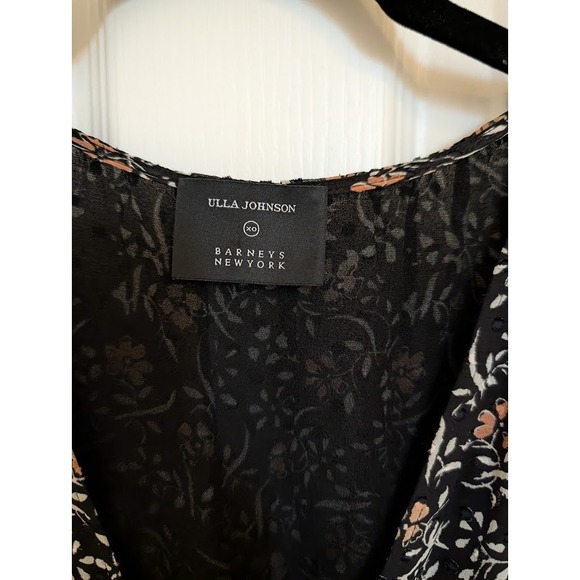 Ulla Johnson x Barneys NY Floral Silk Maxi Long Sleeve Party Cocktail Sz 8 - Picture 5 of 8